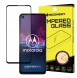 Wozinsky härdat glas Fulllim Super Tough skärmskydd Full täckning med ram för Motorola One Action - Svart