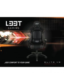 L33T-Gaming Elite V3 Gamingstol (tyg) - Röd