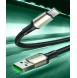 Material: Nylonflätad kabel + zinklegering