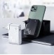Baseus GaN powerbank 10000mAh snabbväggsladdare PPS 45W 2x USB / Typ C Quick Charge 3.0 + USB Type C 1m kabel - Svart