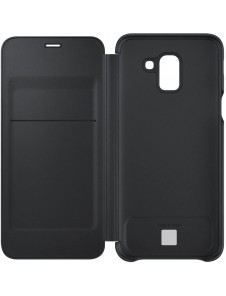 Samsung EF-WJ600CBEGWW Wallet Cover Bookcase med kortplats för Samsung Galaxy J6 2018 - Svart