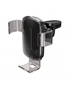 Baseus Upptäck trådlösa laddare Gravity Car Mount Phone Fäste Air Vent Holder Qi Charger 15 W - Svart (WXYL-K01)