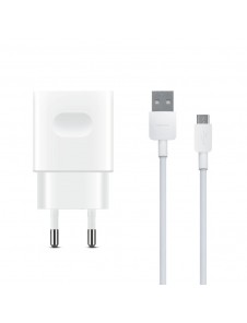 Huawei Wall QuickCharger USB-A 2A w/MicroUSB Cable, vit