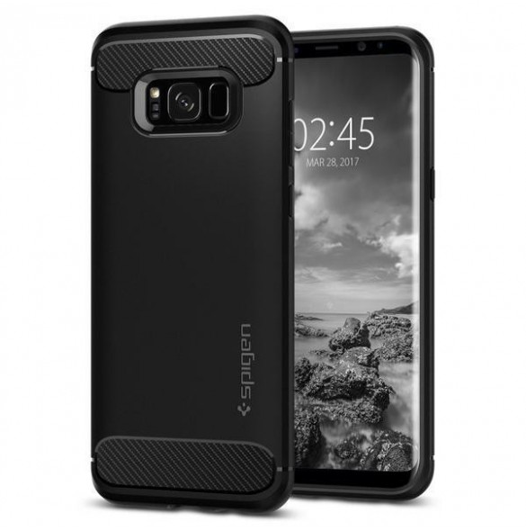 Spigen Rugged Armor Skal Cover till Samsung Galaxy S8 - Svart