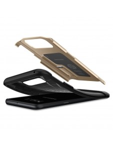 Spigen Slim Armor Kickstand Skal Cover till Samsung Galaxy S8 - Guld