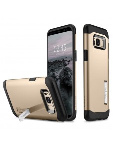 Spigen Slim Armor Kickstand Skal Cover till Samsung Galaxy S8 - Guld