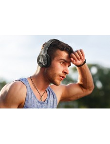 Motorola Pulse Escape+ Over-Ear Wired/Wireless Bluetooth Headphone with Microphone - Svart Camo