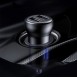 Baseus S-16 FM-sändare Bluetooth 5.0 2x USB billaddare AUX MP3 TF micro SD 3,1 A - Svart (CCTM-E01)