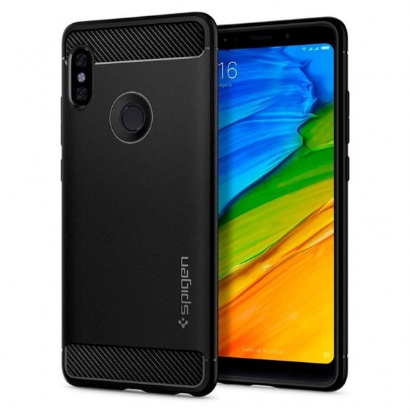 Spigen Rugged Armor för Xiaomi Redmi Note 5 / Redmi Note 5 Pro - Svart