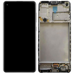 LCD-skärm + Touch-enhet Samsung Galaxy A21s - Svart