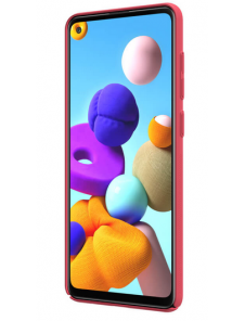 Nillkin Super Frosted Baksida Samsung Galaxy A21s - Ljusröd