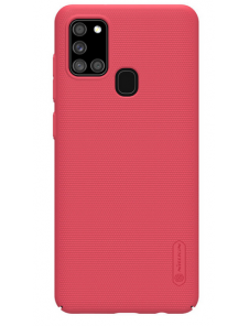 Nillkin Super Frosted Baksida Samsung Galaxy A21s - Ljusröd