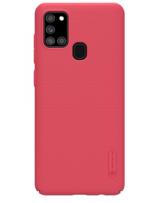 Nillkin Super Frosted Baksida Samsung Galaxy A21s - Ljusröd