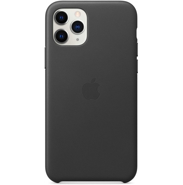 Apple MWYE2ZM/A Läderskal till iPhone 11 Pro - Svart