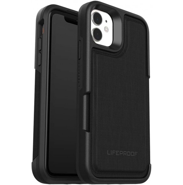OtterBox 77-63484 LifeProof Flip Wallet Case till iPhone 11 - Dark Knight