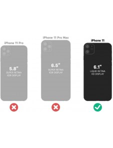OtterBox 77-63484 LifeProof Flip Wallet Case till iPhone 11 - Dark Knight
