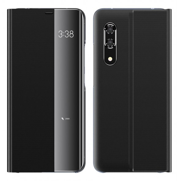 JollyFX New Sleep Case Bookcase Type Case med kickstand-funktion för Huawei P20 Pro - Svart