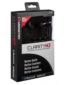 Monster Clarity HD In-Ear Bluetooth Wireless Headphones - Svart / Svart Platinum (137030)