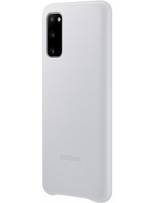 Samsung EF-VG980LSEGEU läderfodral äkta läder väska till Samsung Galaxy S20 - Ljusgrå