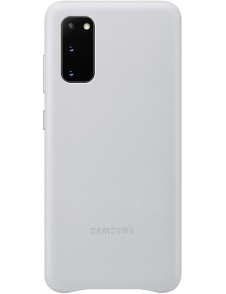 Samsung EF-VG980LSEGEU läderfodral äkta läder väska till Samsung Galaxy S20 - Ljusgrå
