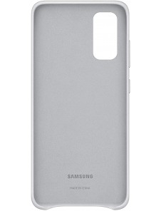Samsung EF-VG980LSEGEU läderfodral äkta läder väska till Samsung Galaxy S20 - Ljusgrå