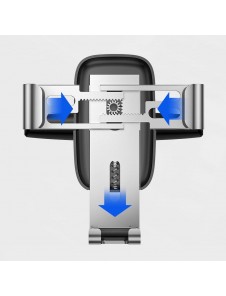 Baseus Metal Age Gravity Car Mount (CD-version) - Vit