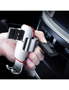 Baseus Metal Age Gravity Car Mount (CD-version) - Vit