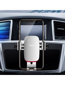 Baseus Metal Age Gravity Car Mount (CD-version) - Vit