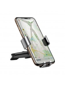 Baseus Metal Age Gravity Car Mount (CD-version) - Vit