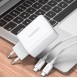 Med lämplig kabel ger adaptern en laddningshastighet som kan jämföras med en klassisk strömförsörjning.