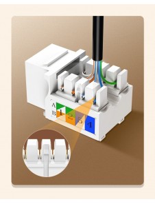 Perfekt för små eller stora flera LAN-arbetsstationsinstallationer, bästa keystone jack adapter verktygslös.