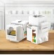 RJ45 Keystone Kategori 5E-uttag med 110 stansade kontakter