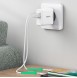 QC 3.0 PORT QUICK CHARGE: Denna snabbladdare ger 18 W utgång för 3 typer av laddning 3,6V-6,5V / 3A, 6,5V-9V / 2A, 9V-12V / 1,5.