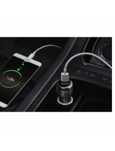 Huawei Car QuickCharger, 2USB-A m. USB-C-kabel, 3,5A, svart