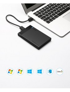 På utsidan av adaptern finns en LED-indikator för hur enheten fungerar.