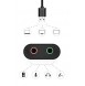 Headset / högtalarkontakt (grön): 3,5 mm hona