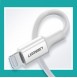 Med denna blixt till USB-C-kabel kan du ladda din enhet mer än dubbelt så snabbt som kabeln levereras med din iPhone.