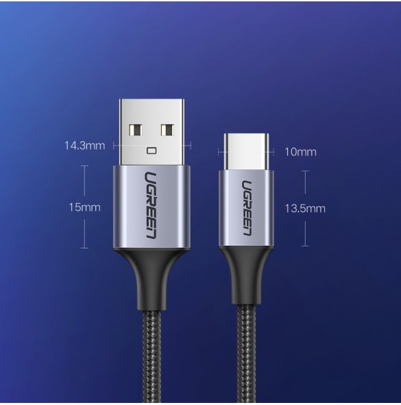 UGREEN Flätad USB C-kabel gör att du kan ansluta senaste typ C.
