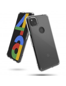 Ringke Fusion PC Case med TPU Bumper till Google Pixel 4A - Klar