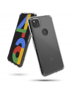 Ringke Fusion PC Case med TPU Bumper till Google Pixel 4A - Klar