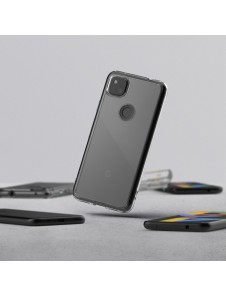 Ringke Fusion PC Case med TPU Bumper till Google Pixel 4A - Klar