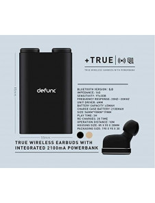 DeFunc True Earbud Trådlösa hörlurar - Svart