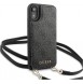 Guess 4G Crossbody Cardslot GUHCI61CB4GG iPhone XR - Grå