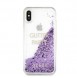 Guess hårt fodral Glitter Hearts GUHCPXGLUQPU iPhone X / XS - Purple