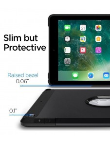 Spigen Tough Armor fodral täcker iPad 9.7 2018 / 9.7 2017 - Svart