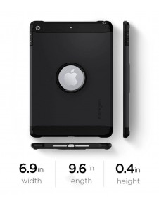 Spigen Tough Armor fodral täcker iPad 9.7 2018 / 9.7 2017 - Svart