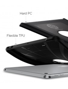 Spigen Tough Armor fodral täcker iPad 9.7 2018 / 9.7 2017 - Svart