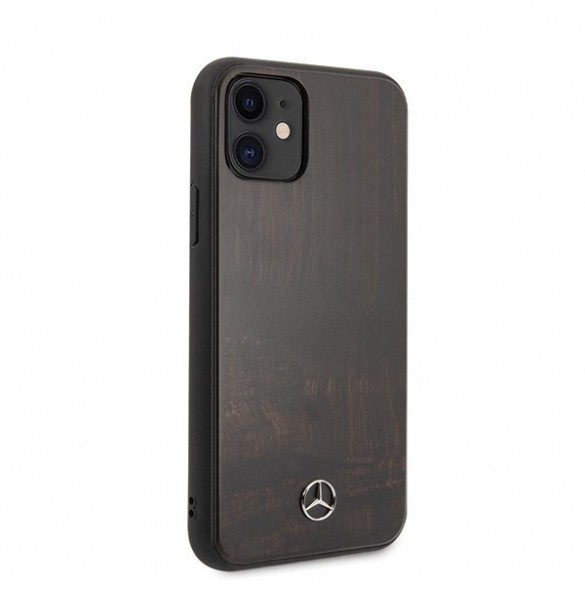 Mercedes hårt fodral MEHCN61VWOBR iPhone 11 - Wood Line Rosewood