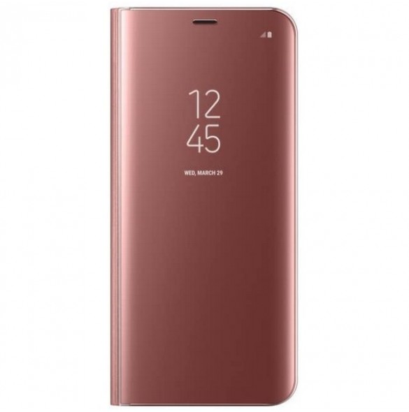 Samsung EF-ZG955CPE Clear View Cover Vikbart Fodral Till Samsung Galaxy S8 Plus - Rosa