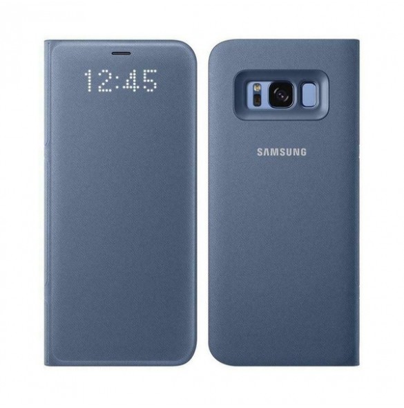 Samsung EF-NG955PLE LED View Cover Vikbart Fodral Till Samsung Galaxy S8 Plus - Blå